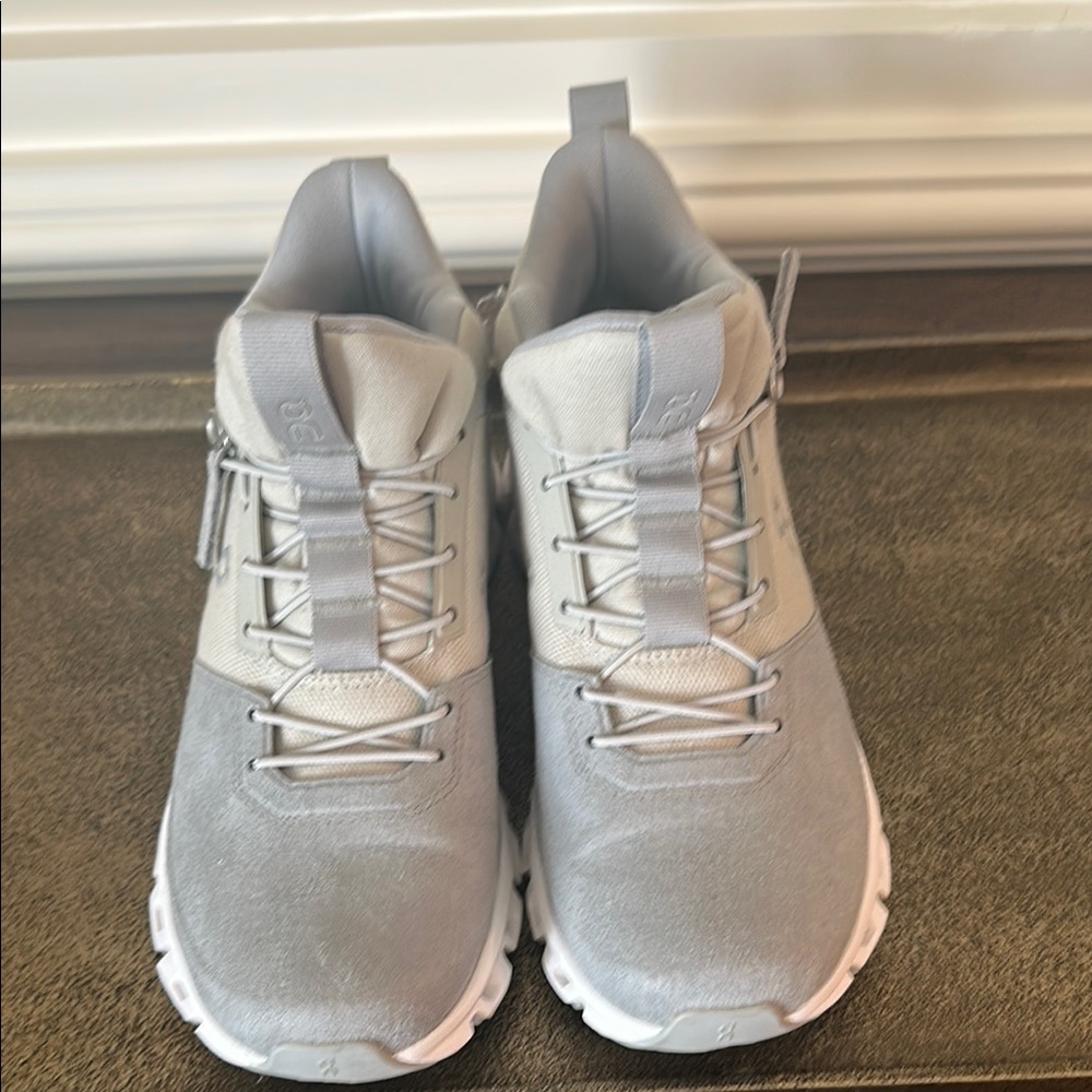 On Cloud Glacier Gray Hi Sneakers